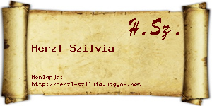 Herzl Szilvia névjegykártya